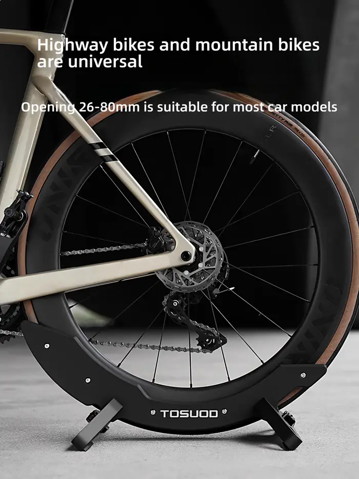 Support de sol pour vélo VTT TOSUOD, support de stationnement intérieur pour vélo, réglable et largement adaptable pour les accessoires de vélo de route et de montagne