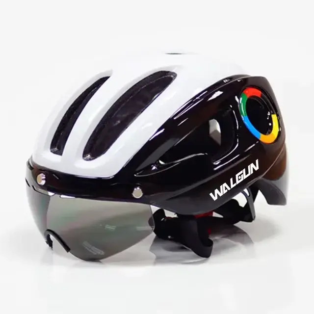 Casque léger pour vélo de route, 270g, casque d'été, attraction magnétique, lentille de lunettes, ca