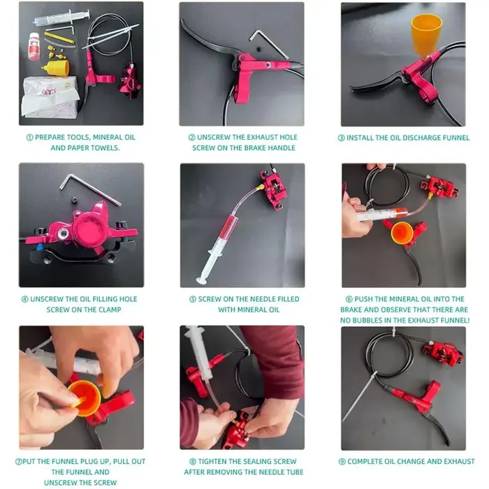 Ensemble de purge de frein de vélo
