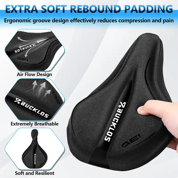 Housse de selle de vélo BUCKLOS en silicone