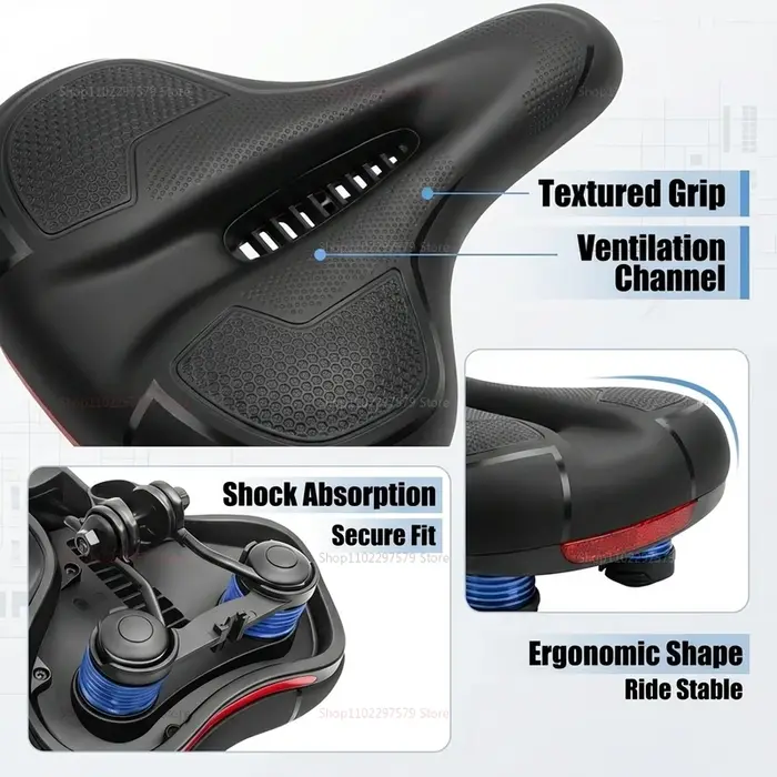 Selle de vélo de montagne robuste et confortable