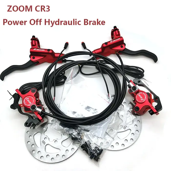 Zoom vélo Scooter électrique mise hors tension contrôle huile hydraulique étrier de frein à disque 2200 2000 1000mm pour zéro kaabo KUGOO e-bike