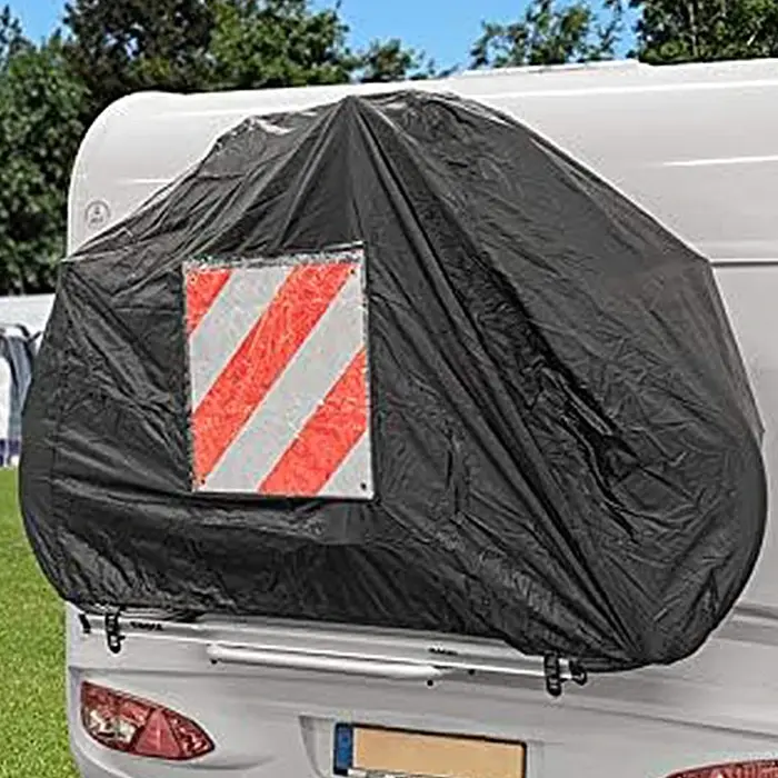 Housse de vélo universelle pour caravane, fixation arrière, 210D Oxford, imperméable, anti-poussière, pour camping-car, caravane, fourgonnette