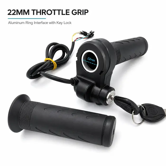 Accélérateur rotatif pour trottinette électrique avec verrouillage de contact