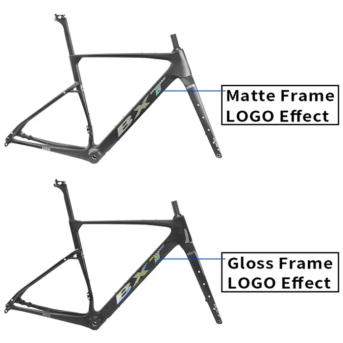Cadre de vélo de gravier en fibre de carbone BXT T1000