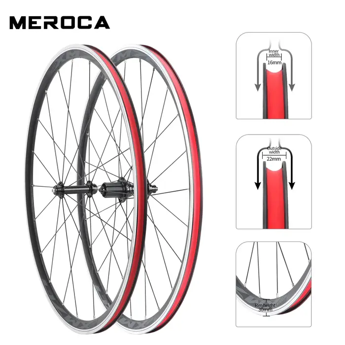 Paire de roues de vélo en alliage d'aluminium ultra-léger