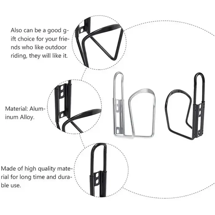 Porte-bouteille de vélo en alliage d'aluminium