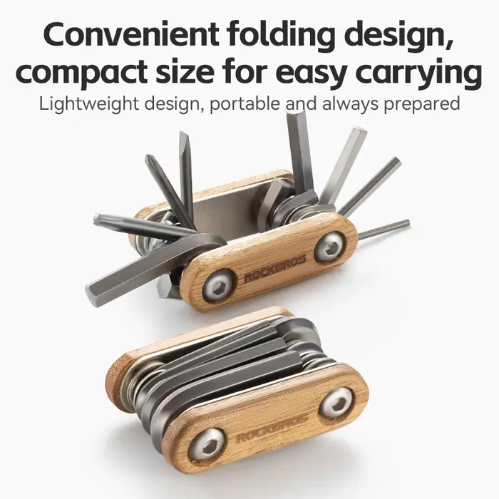 ROCKBROS ensemble d'outils de cyclisme Kit combinaison vélo outils réparés vtt route conception pliante pratique facile