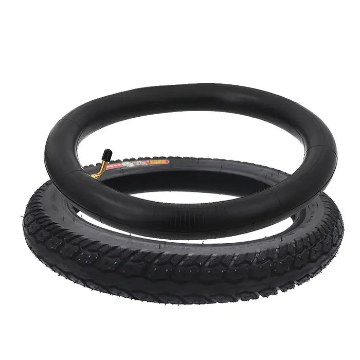 Pneu 14 pouces 14X2.125 57-254 en caoutchouc pour vélo électrique avec chambre à air orange or ou bleu remplacement robuste