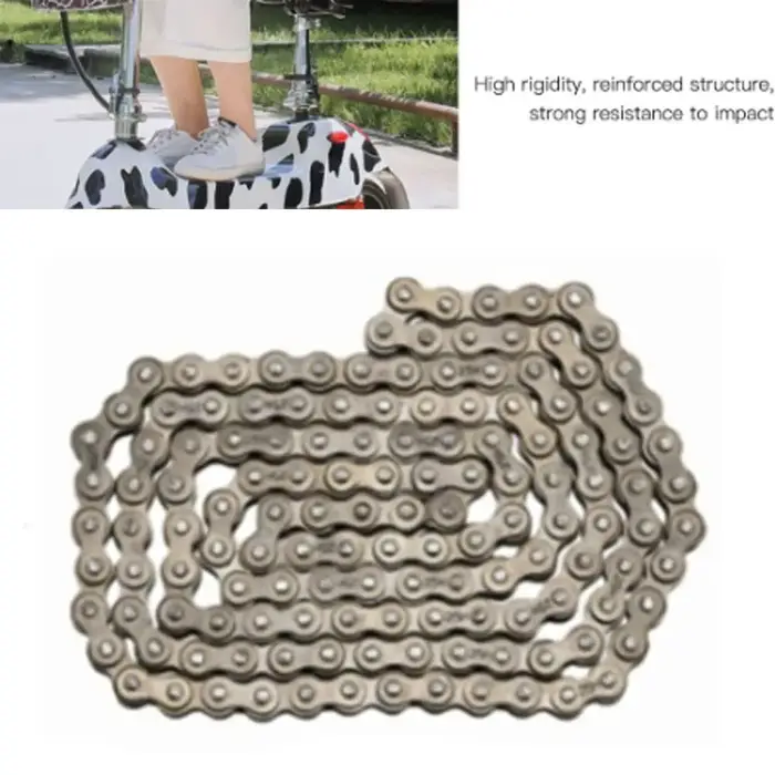 Chaîne de remplacement en acier durable 25H pour trottinette électrique