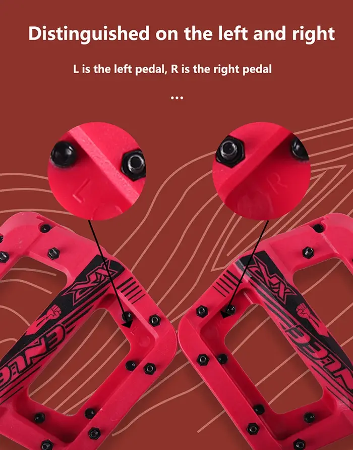 Pédale de vélo en Nylon de 9/16 pouces