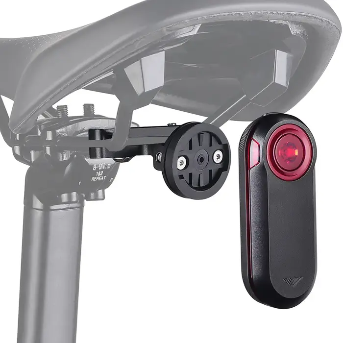 Support de fixation réglable pour feu arrière de vélo sur tige de selle