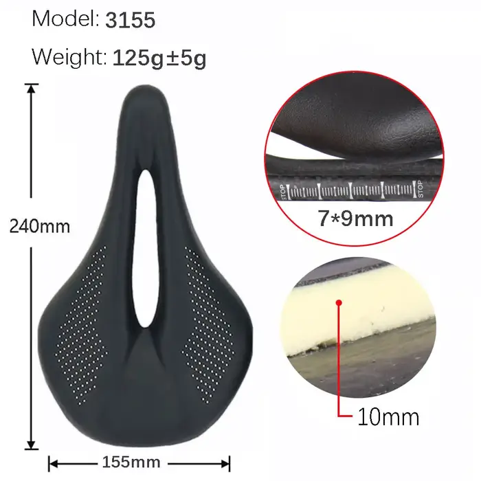 Eliteone selle de vélo carbone puissance route/vtt