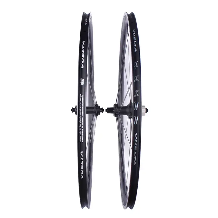 Ensemble de roues de vélo de route VUELTA 700C, ultra léger, en alliage d'aluminium, 4 roulements, tirage droit, 100/130 mm