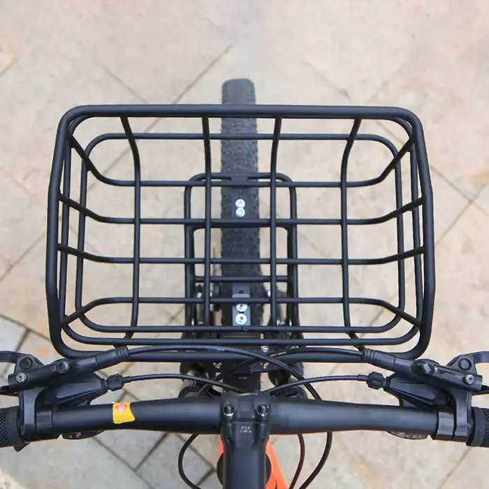 Panier de vélo panier de guidon avant panier en fil de fer durable boîte de rangement de vélo panier en métal de Scooter organiser accessoire de cyclisme