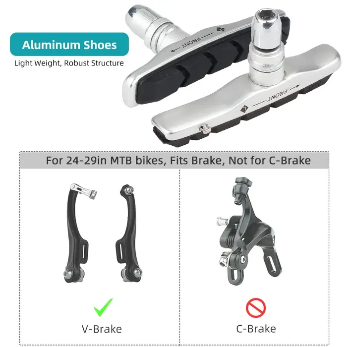 Deemount qualité v-plaquettes de frein vtt vélo de montagne 72mm étrier de frein en aluminium. Chaus