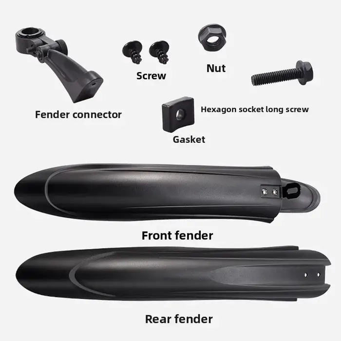 Garde-boue de vélo, Extension à dégagement rapide, plaque étanche, pour vélo de montagne et de route