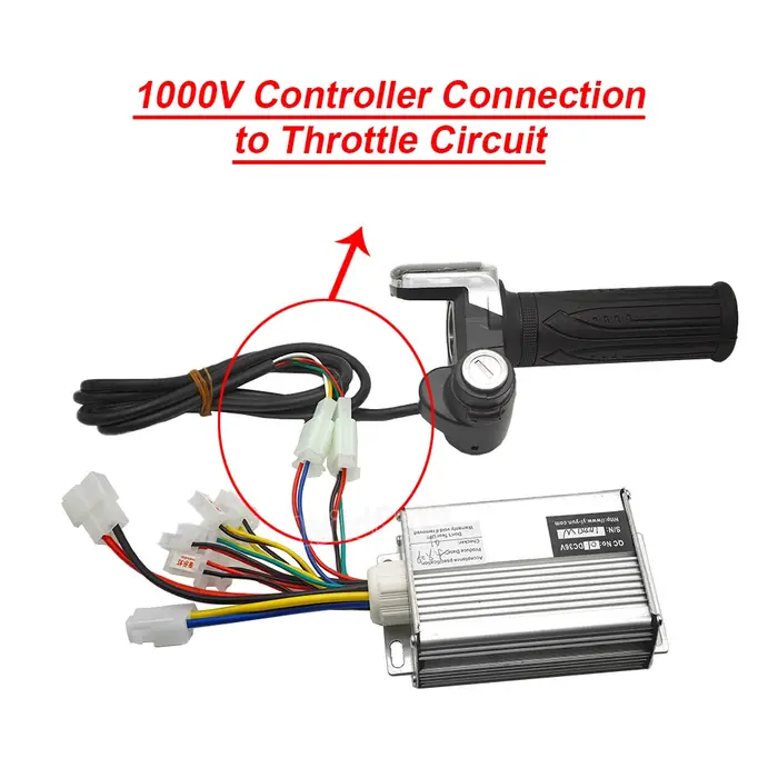 Accessoires pour vélos électriques 24V 36V 48V 250W 350W 500W 1000W : Contrôleur de moteur à balais