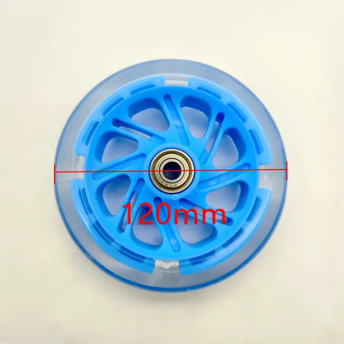 Roue de Scooter led clignotant, matériau PU 120x30mm 80x24mm, 2 roues/lot