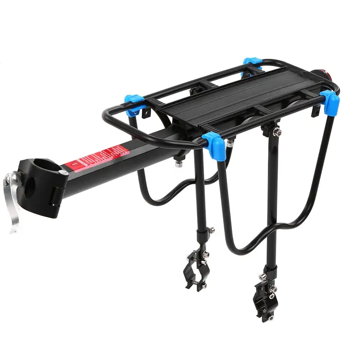 Porte-bagages arrière réglable en alliage d'aluminium pour VTT