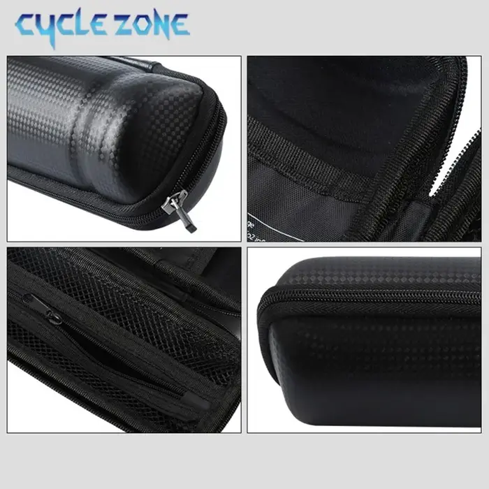 Boîte de rangement pour outils de vélo étanche en polyester et PU pour kit de réparation vélo de montagne et de route pour fixer sur cadre