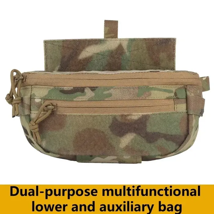 Sac d'accessoires suspendu à double usage – Pochette de rangement extensible et à dégagement rapide pour gilet de chasse