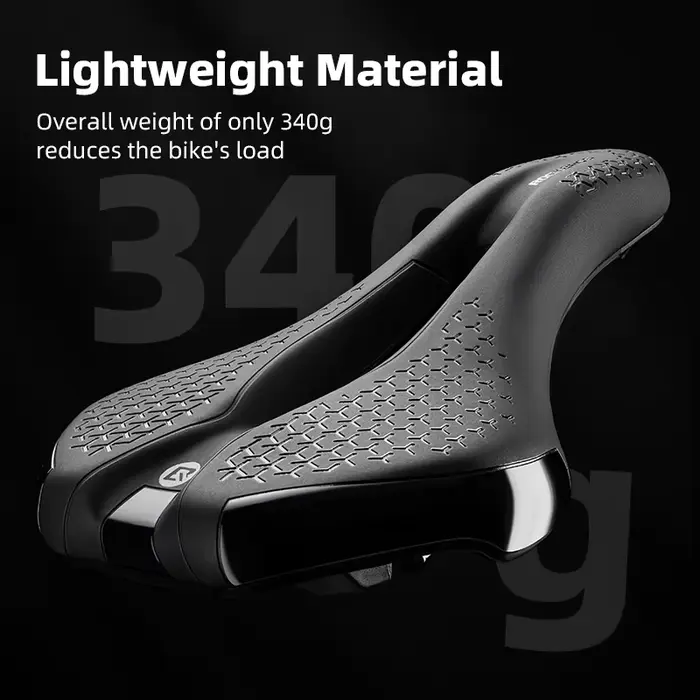 ROCKBROS selle de vélo creux respirant antichoc siège de cyclisme PU coussin en cuir antidérapant lé