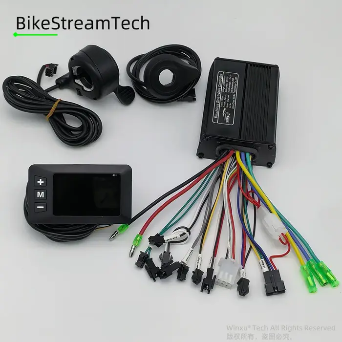 Kit contrôleur moteur sans balais 500W 25A avec écran LCD S866 pour vélo électrique et scooter électrique multi-tension haute performance