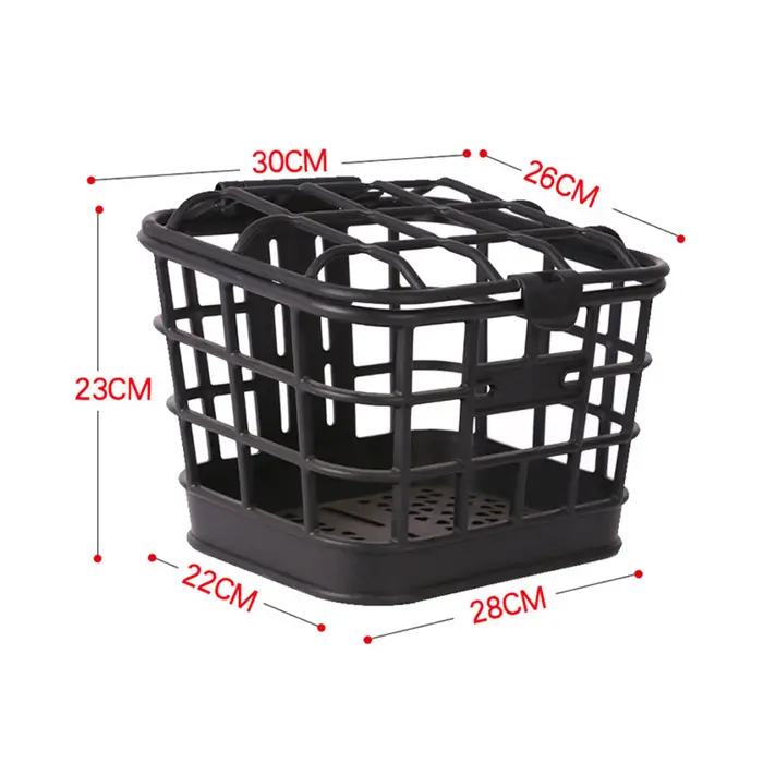 Mir avant pour vélo électrique, grande capacité, anti-extrusion, poignées en matériau PC noir, avec couvercle