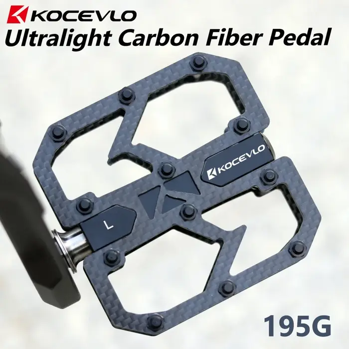 KOCEVLIO-Pédales de vélo ultralégères en fibre de carbone, appellation en titane 24, anti-ald nailso