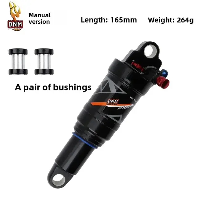 Suspension arrière pneumatique DNM AO-38RC en alliage d'aluminium pour VTT tout-suspendu montagne XC 165 190 200 210 mm haute performance