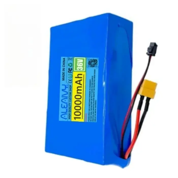 Batterie au lithium rechargeable 36V 10000mAh 10S2P avec BMS – Alimentation haute performance à cellules intégrées pour scooter et remplacement
