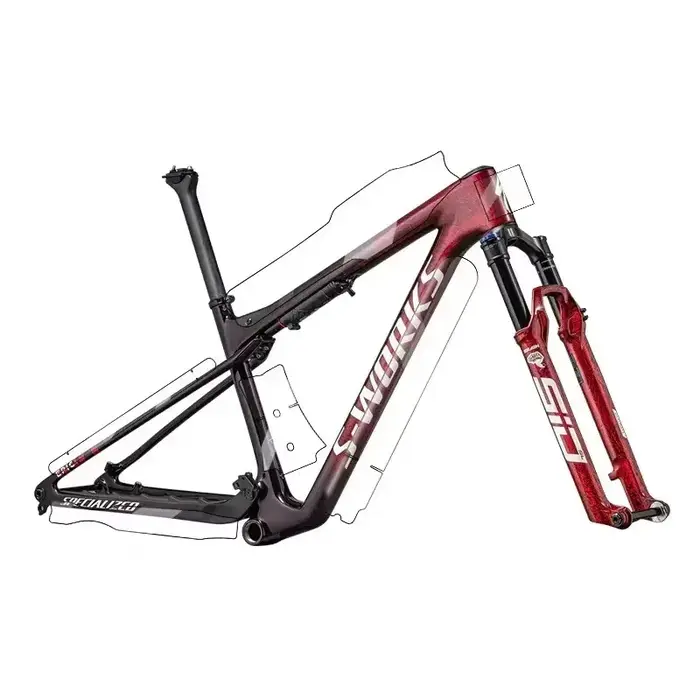 Protecteur de cadre de vélo de route en TPU