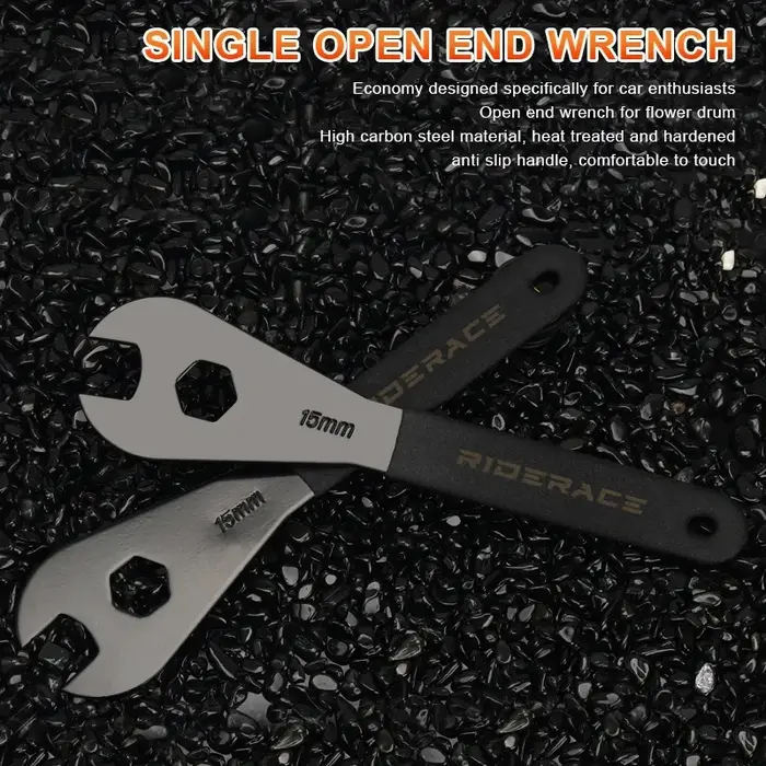 RIDERACE clé à pédale de vélo 15mm Durable pour moyeux de VTT vtt installer clé de retrait outils de réparation de cyclisme sur route