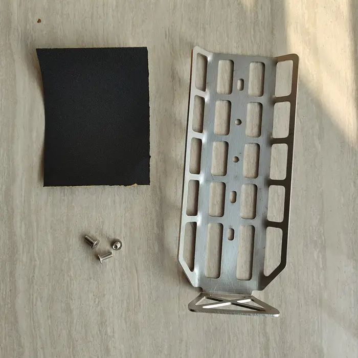 Touring voyage vélo fourche monté Extra-large porte-bouteille d'eau support latéral Bikepacking plate-forme à bagages 2mm acier inoxydable