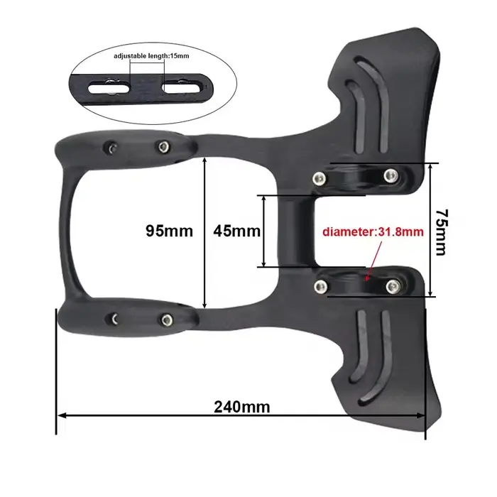 Aero Bars Guidon de vélo de triathlon 31