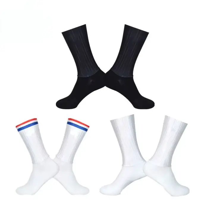 Nouvelles Chaussettes de Cyclisme 2026 Aero Antidérapantes en Silicone pour l'Été