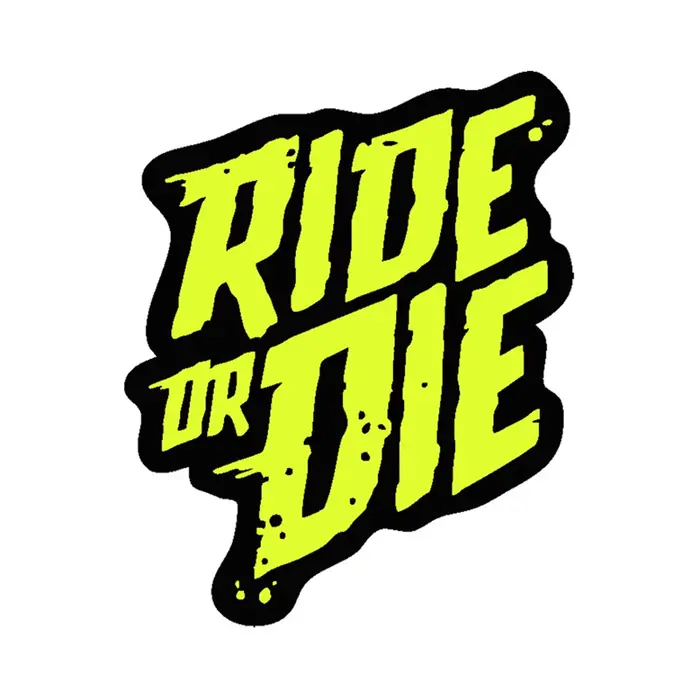 Ride or Die – autocollants de cadre de vélo, autocollants en vinyle imperméables pour Tube supérieur