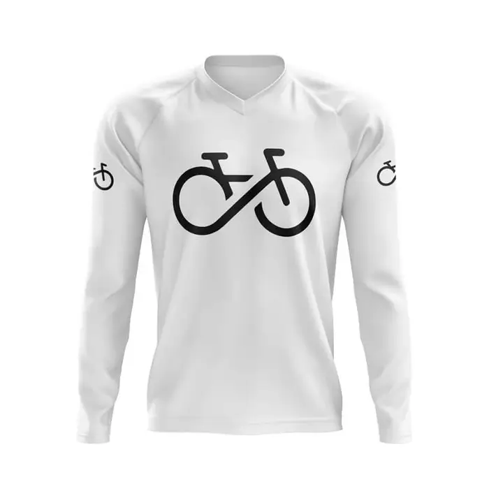 Maillot de cyclisme VTT et motocross homme en polyester respirant anti-transpiration séchage rapide pour vélo de montagne sport et cyclisme