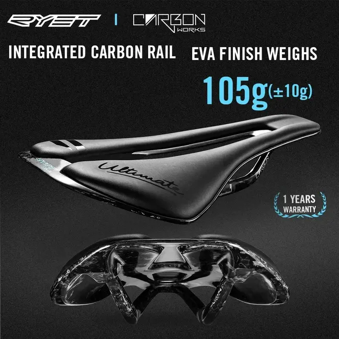 Selle de vélo ultralégère en carbone