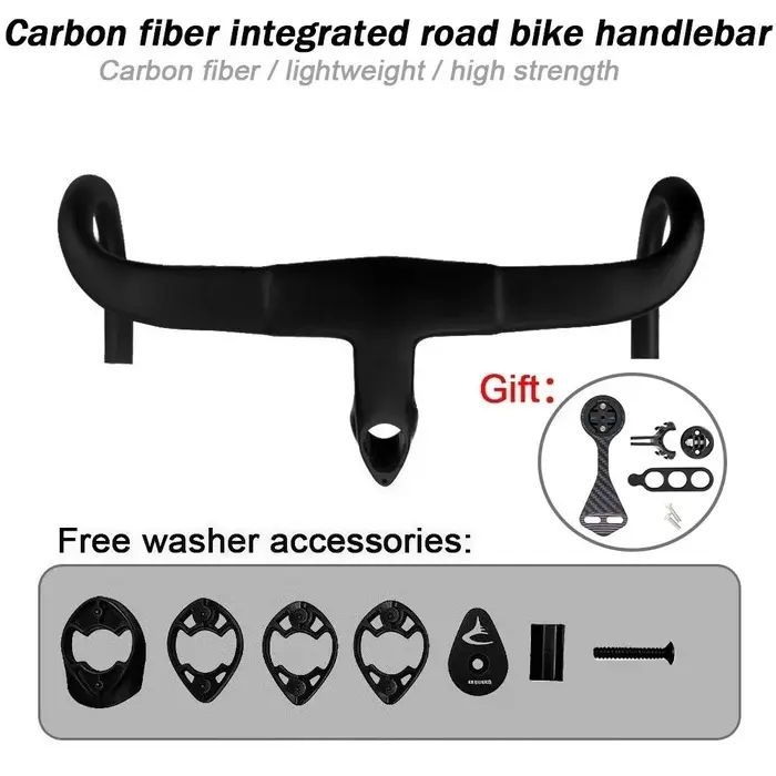 Guidon de vélo de route monobloc en fibre de carbone spécifique Pinarello