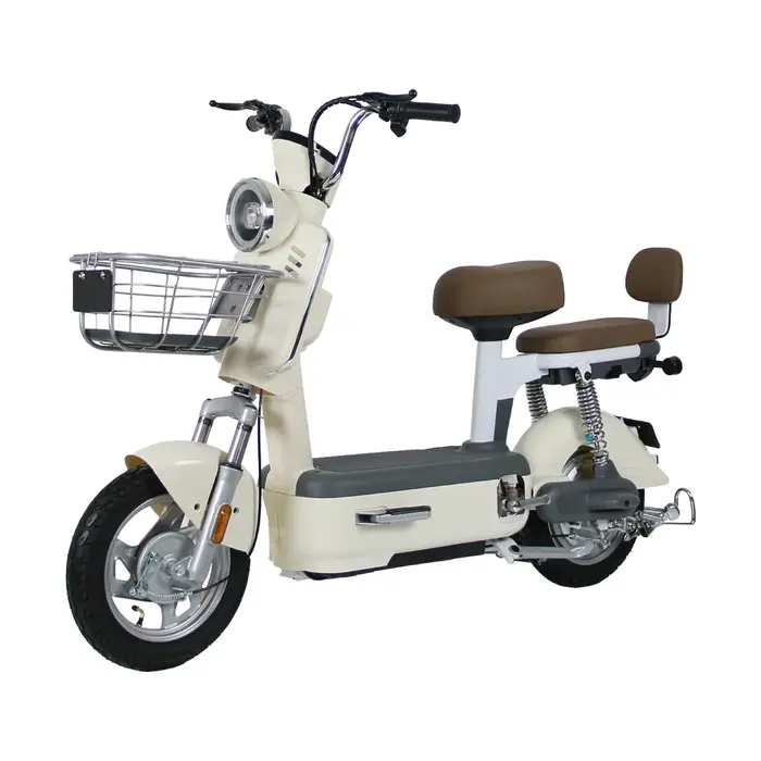 Vélo Électrique Urbain en Gros 500W 48V, Vélo Électrique 14 Pouces avec Panier