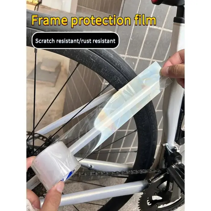 Film de protection de cadre pour vélo de route et VTT - Autocollant anti-rayures
