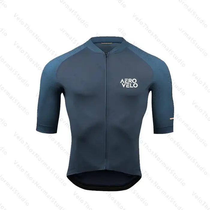 Ensemble de cyclisme AERO VELO, maillot à manches courtes et short à bretelles, vêtements de course