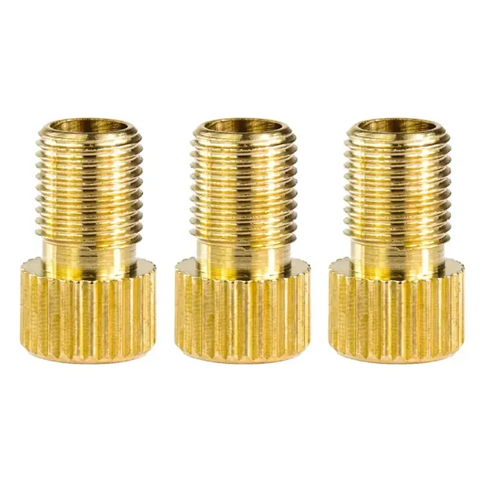 Adaptateur pour Valve VTT moto cyclisme gonflé se termine à Schrader petits accessoires de vélo à grande roue dorée