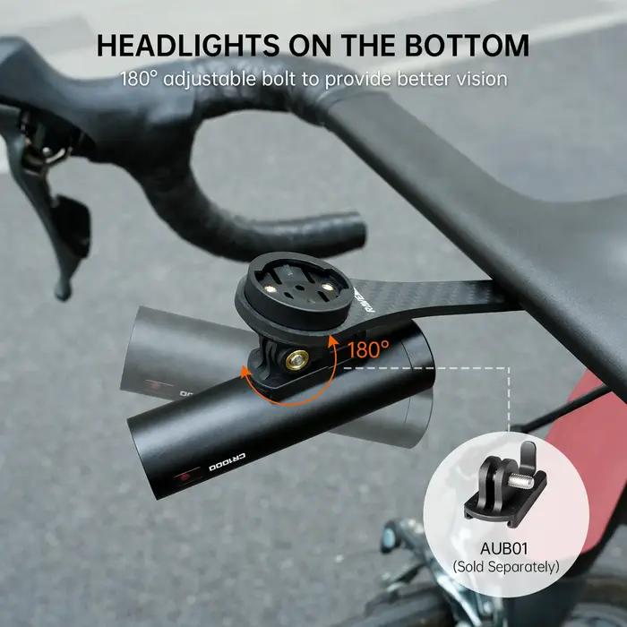RAVEMEN AOM03 support de vélo avant pour ordinateur de cyclisme Garmin/COOSPO guidon intégré Foraero en Fiber de carbone