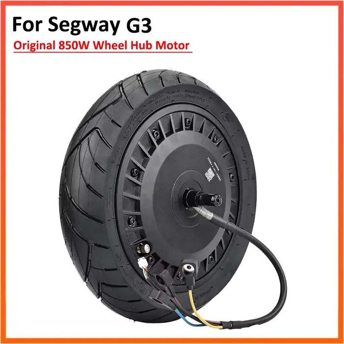 Moteur d'origine 850W 48V pour scooter électrique Segway MAX G3 avec roue arrière et pneu à vide auto-cicatrisant vert performance robuste