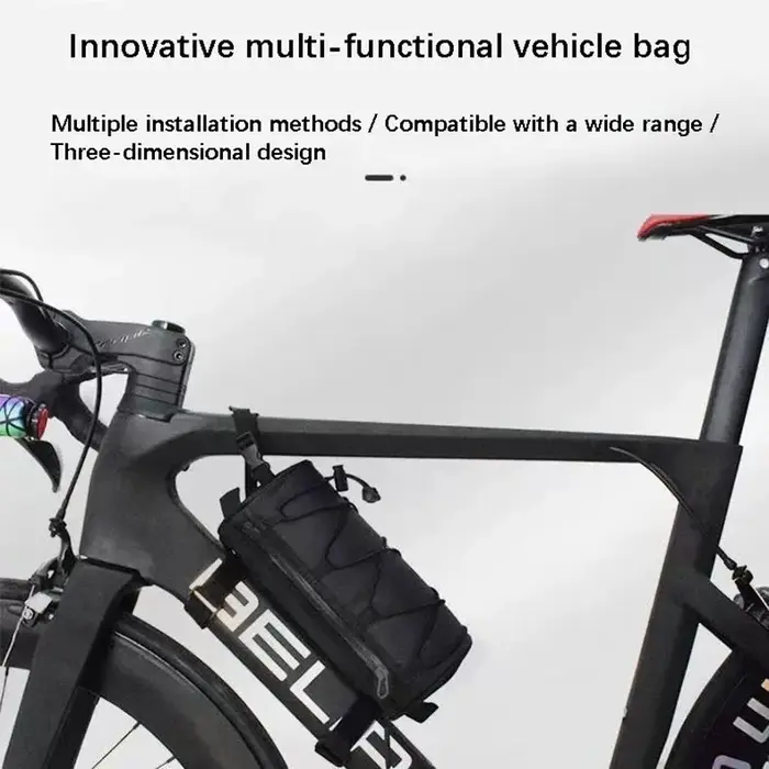 Sacoche de vélo multifonctionnelle portable pour cadre avant