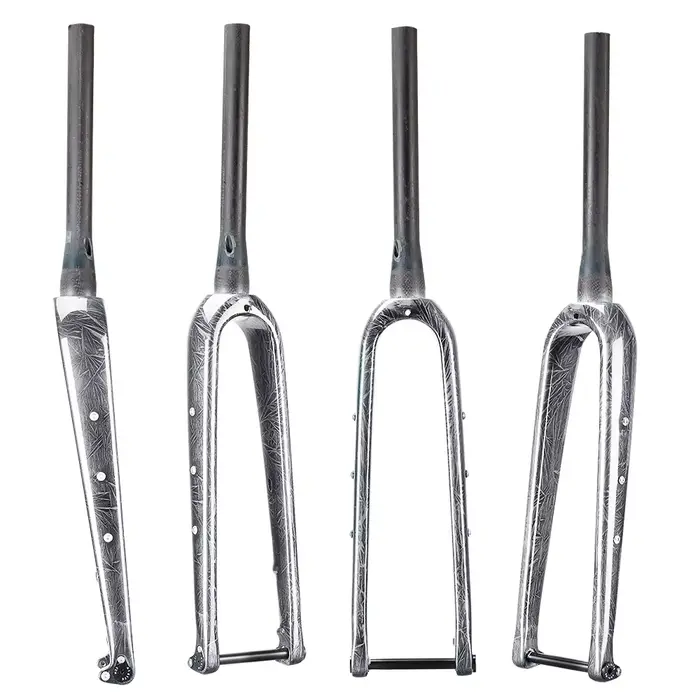 AIRWOLF 700C fourche à gravier frein à disque fourche de vélo de route pneu Max 700 45C ou 27.5*2.1 
