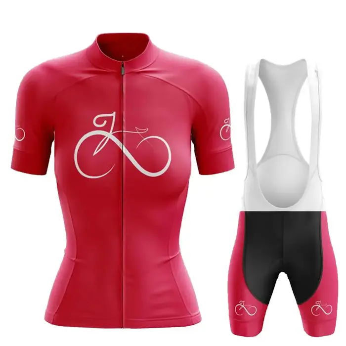 Maillot de cyclisme pour femme manches courtes avec coussinet gel respirant et pantalon en Lycra pour route été